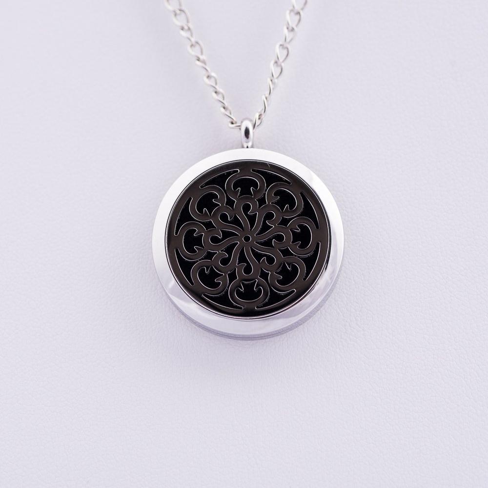 Luxe Circle Swirl Locket Pendant